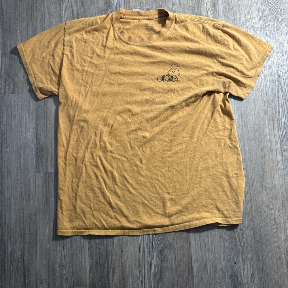 Peanuts Yellow Short Sleeve Tee Crew Neck